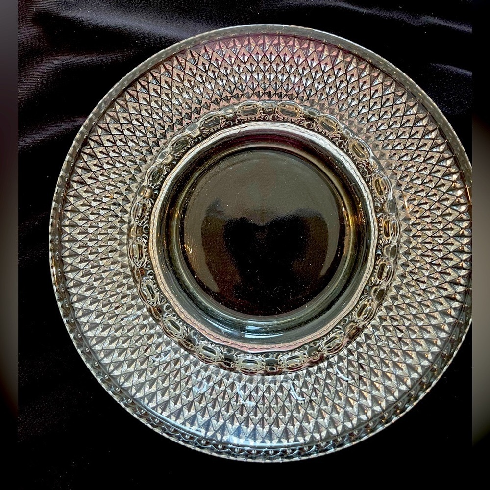 Vintage clear glass ashtray- Mid Century Modern